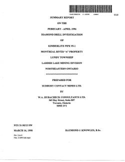 diamond drill log