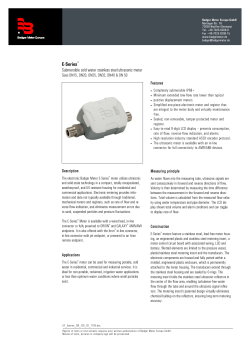 E-Series&reg; - badger meter europa gmbh