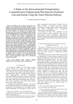 A Study on the Intercontinental Transportation