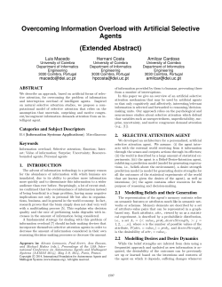 Overcoming Information Overload with Artificial Selective Agents