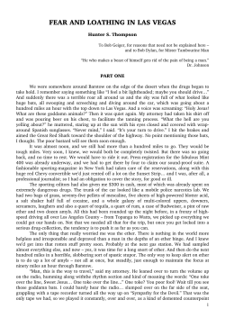 fear and loathing in las vegas