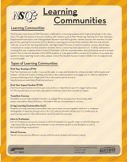 Learning Communities