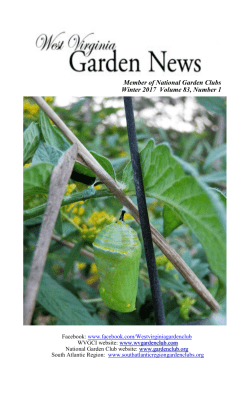 Garden News Winter 2017 - West Virginia Garden Club