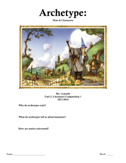 Archetype Packet 2013 - Ms. Lonardo`s English Class