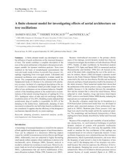 A finite element model for investigating effects of aerial architecture