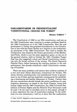 parliamentarism or presidentialism? "constitutional choices