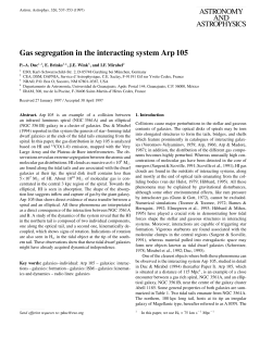 Gas segregation in the interacting system Arp 105