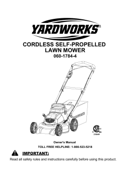 CORDLESS SELF-PROPELLED LAWN MOWER