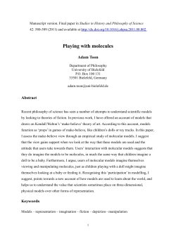 Playing with molecules