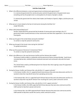 Cold War Study Guide 1