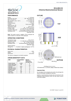 EC4-200-Cl2 Chlorine Electrochemical Sensor