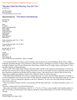 The Historic Akron Opera House presents