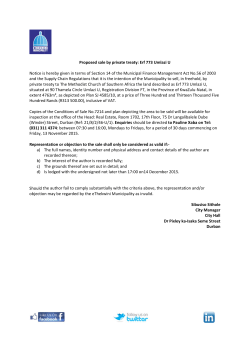 Notice is and the S private t situated extent 4 Hundred Copies o