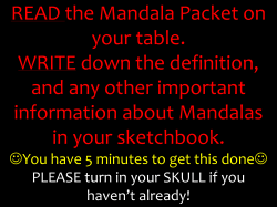 Take 5 minutes to answer the following question in