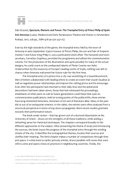 The Triumphal Entry of Prince Philip of Spain into Antwerp