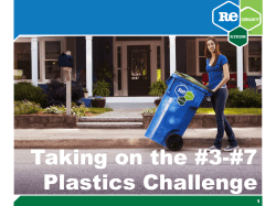 Taking on the #3-#7 Plastics Challenge