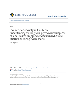 Incarceration, identity and resilience