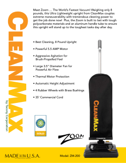 Meet Zoom &hellip; The World`s Fastest Vacuum! Weighing only 8 pounds