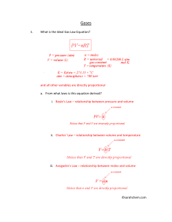 1. What is the Ideal Gas Law Equation? and all