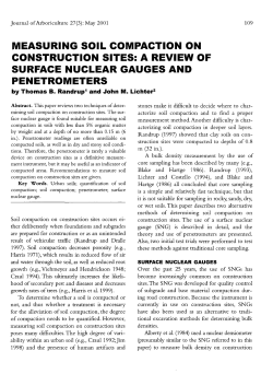 measuring soil compaction on construction sites