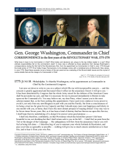 Correspondence of George Washington as
