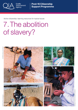 Abolition of slavery