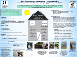HOPE Community Integration Program (HCIP)