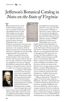 Notes on the State of Virginia - Thomas Jefferson`s Monticello