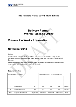 M62 J30 to 32 Technology Scheme - Vol 2 Works