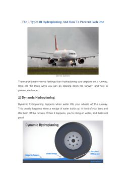 1) Dynamic Hydroplaning