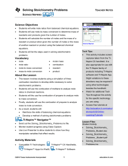 Teacher Notes PDF - TI Education