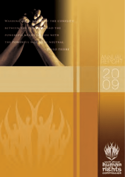South African Human Rights Commission: Annual Report 2008/2009
