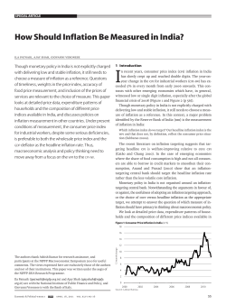 How Should Inflation Be Measured in India?