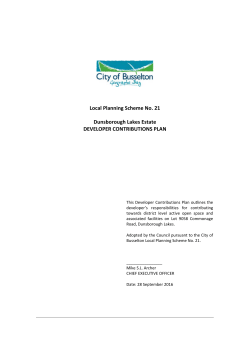 Local Planning Scheme No. 21 Dunsborough
