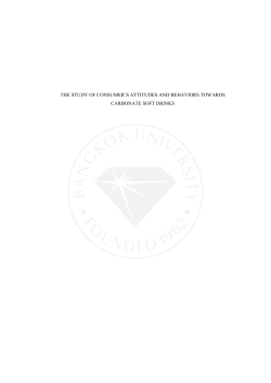 the study of consumer`s attitudes and behaviors towards carbonate
