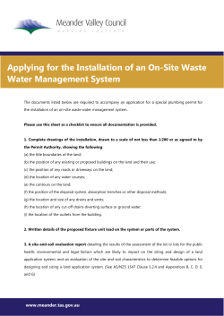 Applying for the Installation of an On
