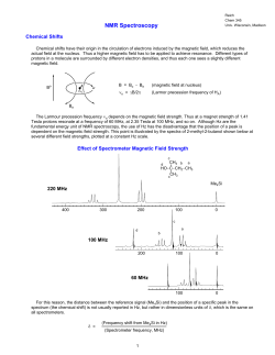 NMR Spectroscopy