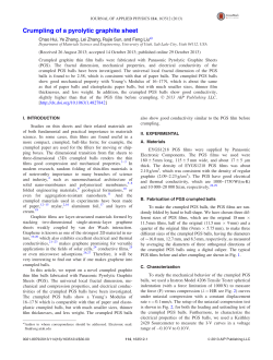 Crumpling of a pyrolytic graphite sheet