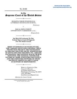 Brief for Bishopaccountability.Org, the Cardozo Advocates for Kids