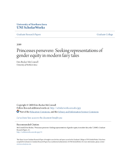 Princesses persevere: Seeking representations of gender equity in