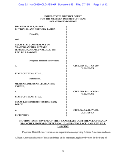 NAACP`s Motion to Intervene and Complaint