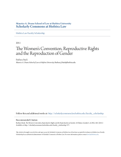 The Women`s Convention, Reproductive Rights and the