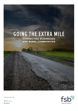 Going the extra mile: Connecting businesses and rural communities