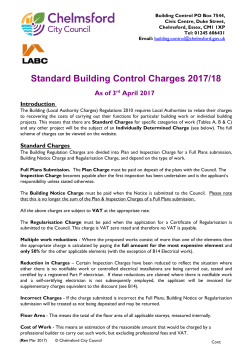 check the new charges - Chelmsford City Council