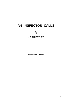 An Inspector Call revision guide PDF File