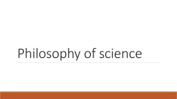 Philosophy of science