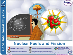 Nuclear Fuels and Fission