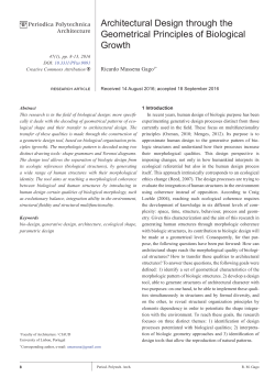 Architectural Design through the Geometrical Principles of Biological