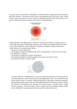 An atom consists of Z electrons is embedded in a