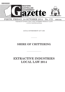 extractive industries local law 2014
